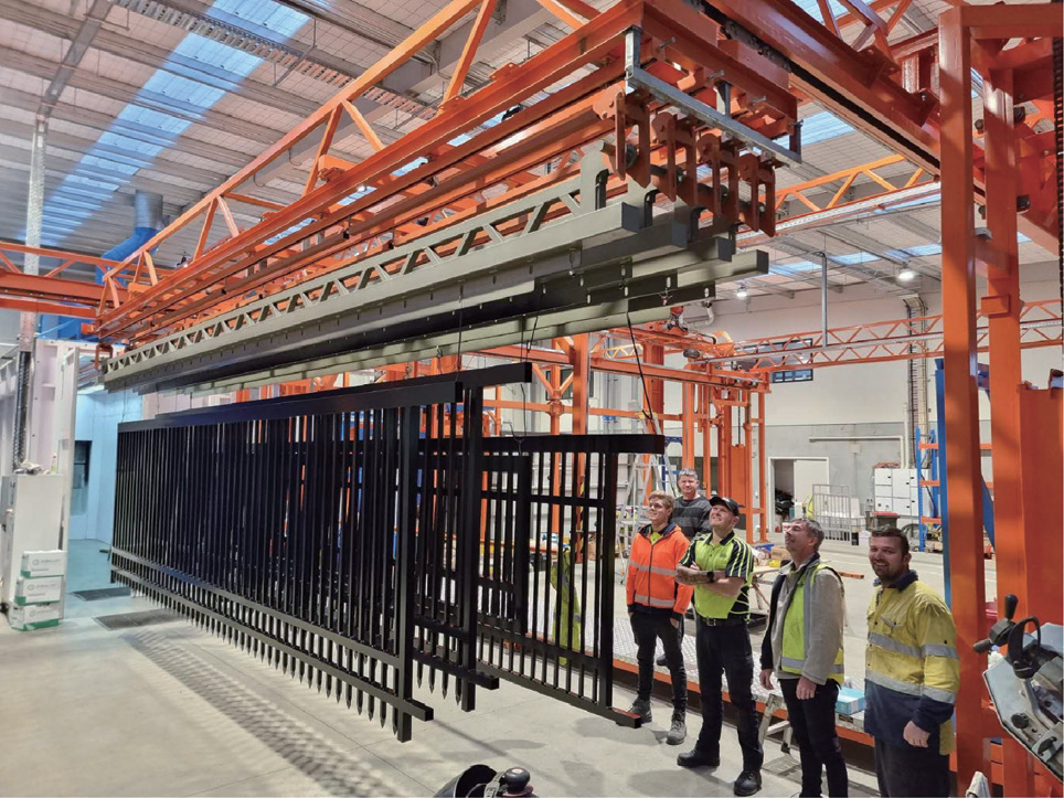manual powder coating line