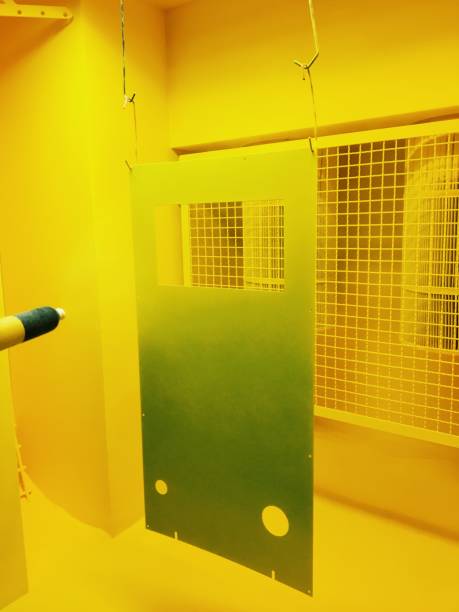 semi-auto powder coating line